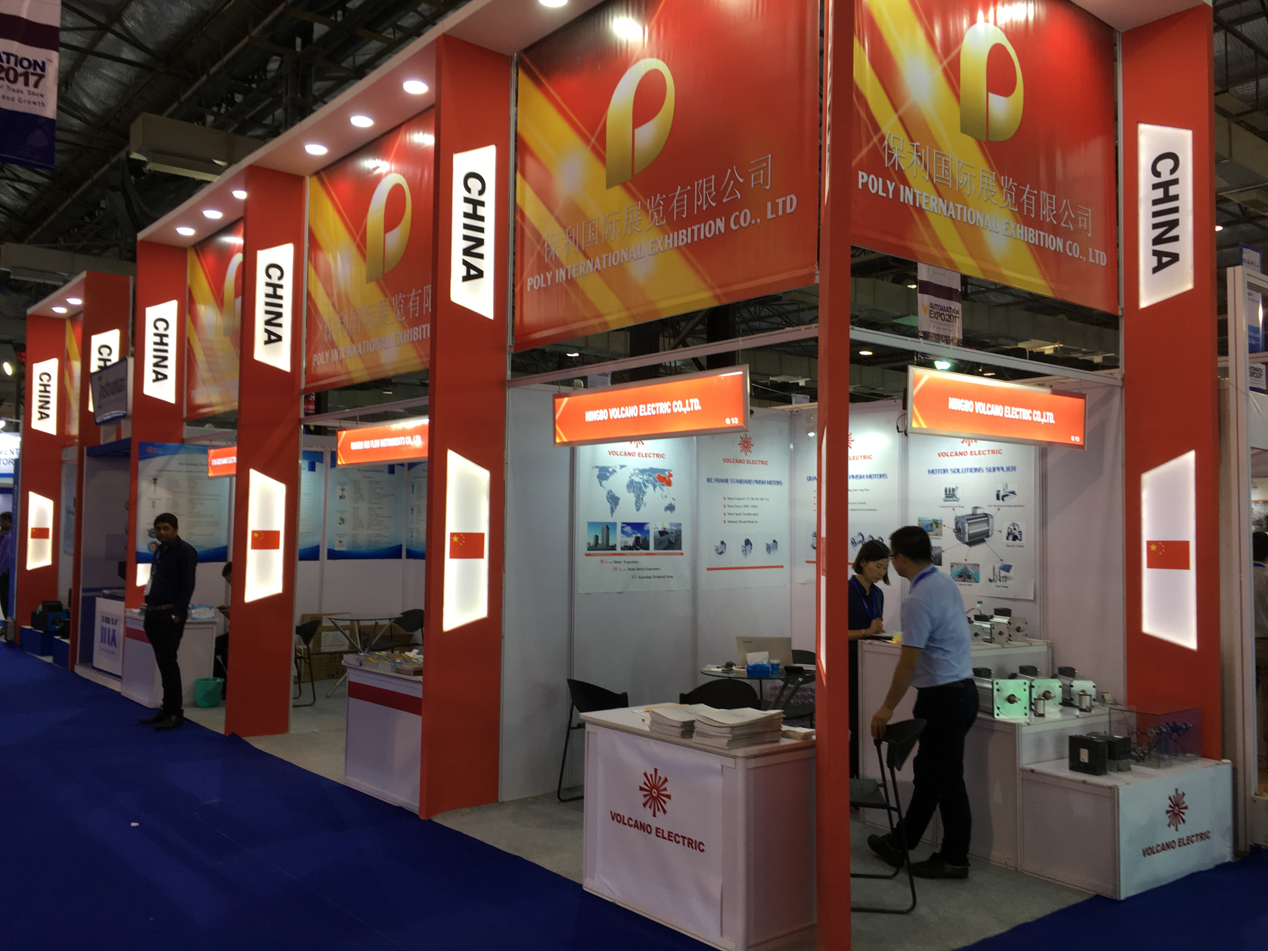 Maxima exhibition stand for Shenzhen at Roof India