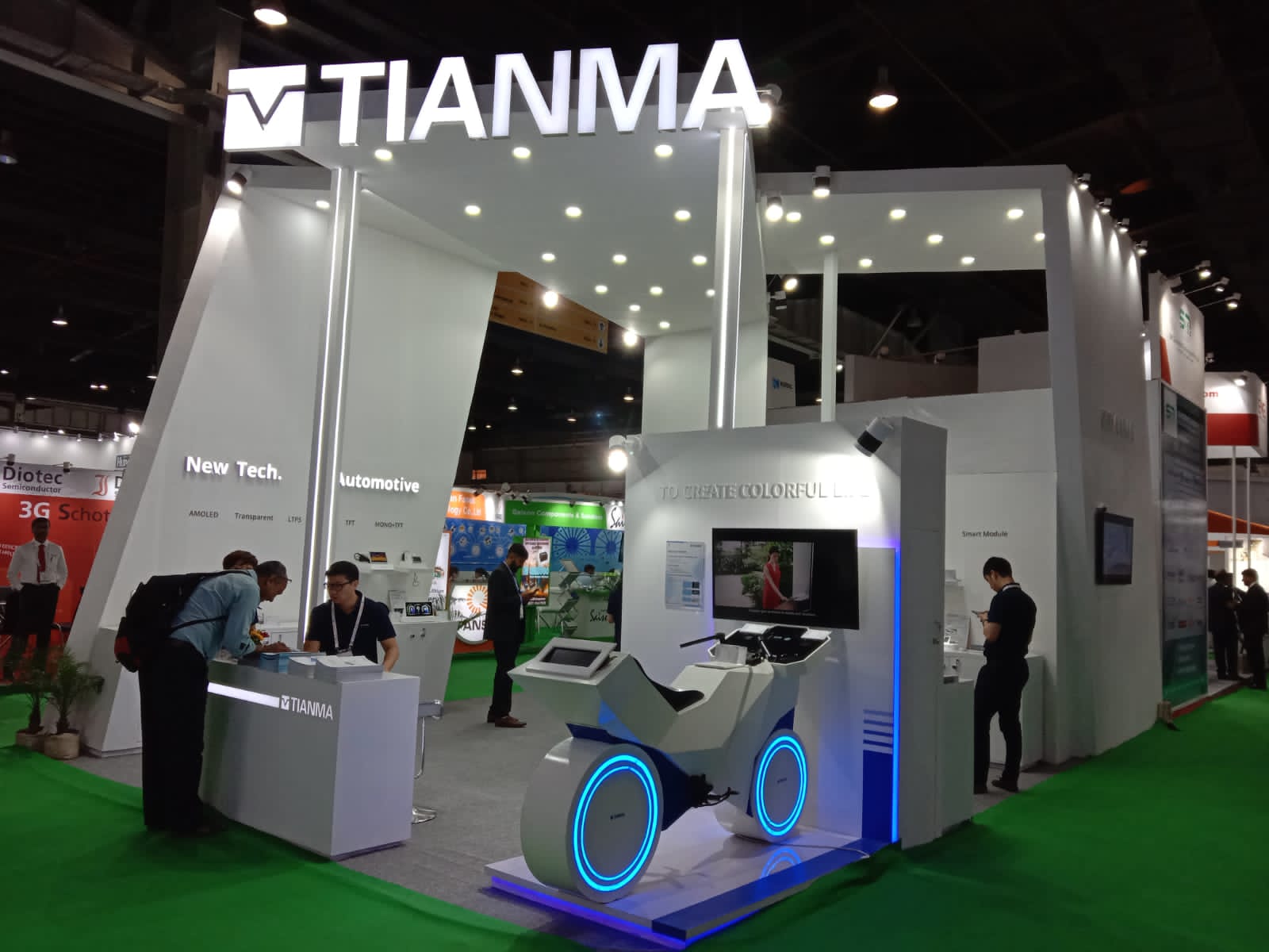 TIANMA Electronica Stall 90 sqmt Delhi 